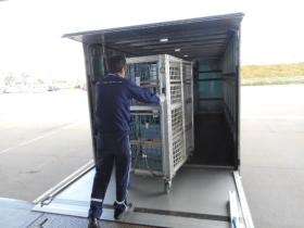 カゴ台車で安心