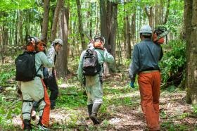 現場に向かうワンシーン