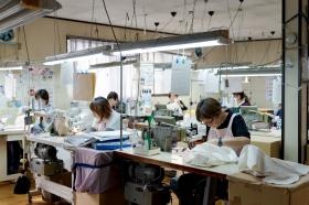 縫製部の様子です。