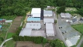 東北工場（山田町） 航空写真