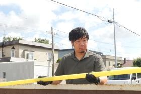 ポリエチレン配管の積込状況