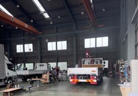 安全第一で、整理整頓された工場内