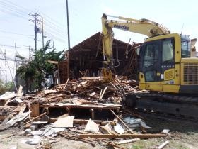 解体現場（木造）