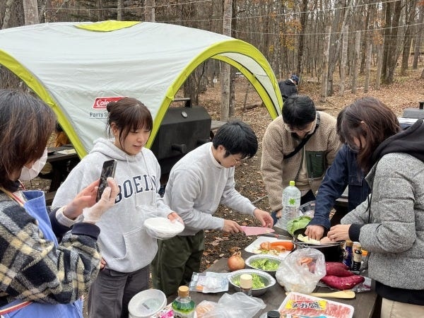 職員みんなで軽井沢にBBQに行きました。