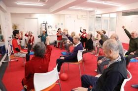 レコードブックでの運動の一コマ