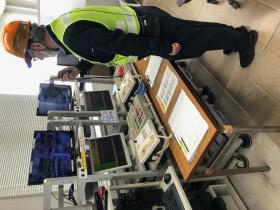 レーントラブル対応時の様子