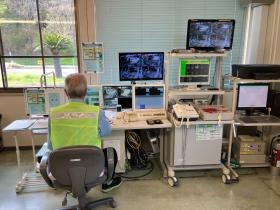 モニター監視の様子