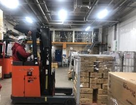 フォークリフト：会社負担で免許取得可能！研修もあります。