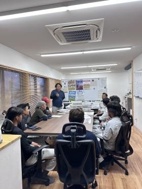 月初めの安全会議