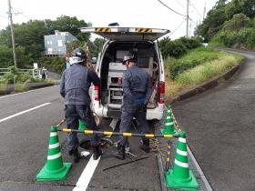 カメラ車 管内検査中