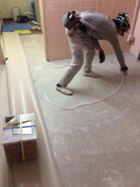 床施工工事の関連作業