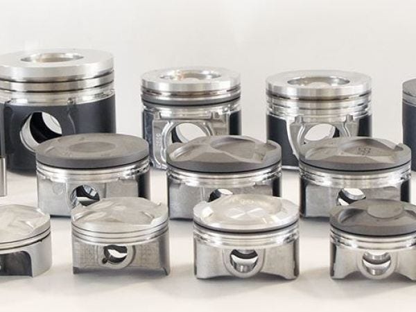 当社製品のピストン。シェアは国内No.1、世界No.2！これは設備の設計、技術開発があってこそ。