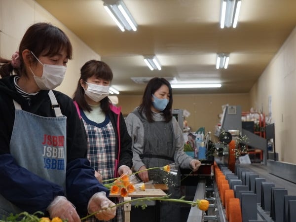 花束作成スタッフ・花束加工