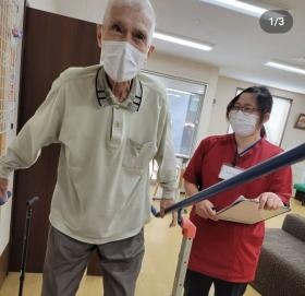 蒲原デイ 機能訓練の様子