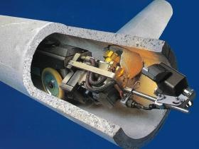 下水道＿管突き出し除去