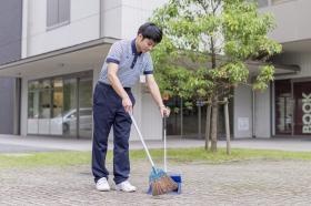 清掃スタッフ作業風景です。