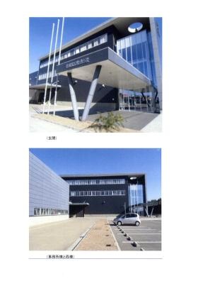 正面玄関、事務所棟・西工場