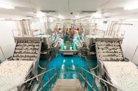 ゆで卵生産ライン（岩倉工場）