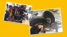 １台ずつ丁寧に作業します