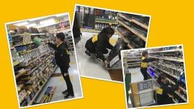 売場のメンテナンスも女性中心に行っています