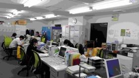 事務所内の風景です。