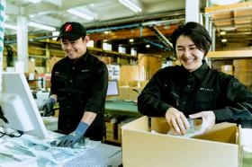 出荷工程です。できた製品を梱包・仕分します