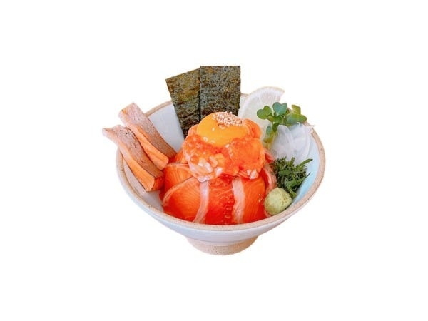 １番人気のメガ盛りサーモン丼