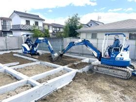 基礎工事です。