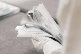 むしり工程（検品作業）