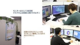 デスクは固定なので好きにカスタマイズできます。