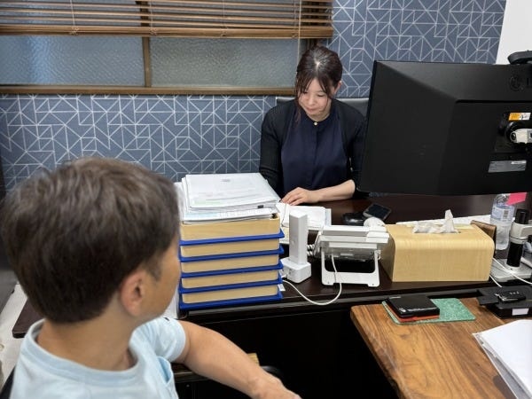 クライアントとの打ち合わせ風景です。