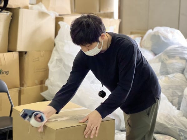 アパレル倉庫でのお仕事