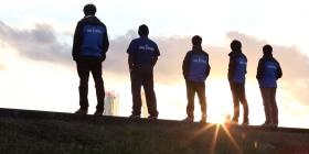 スポーツイベントチームの現場の様子