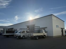 配送帰社後の工場棟