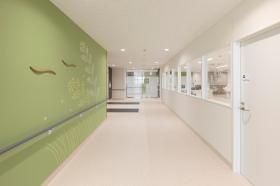 病棟の廊下です。