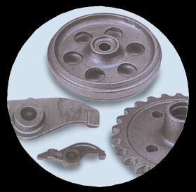 アイドラ、スプロケット、リンク（建設機械足回り部品）