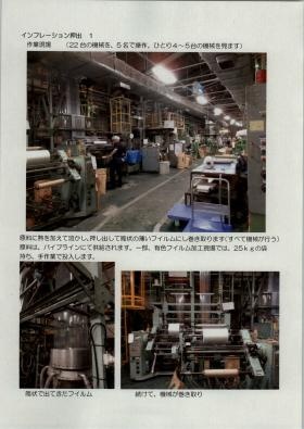 インフレーション押出 作業風景１