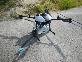 世界初ハイブリッドグリーンレーザドローン