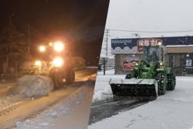 一般道路、企業様・各店舗の駐車場の除雪作業を行っています