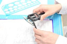 サンプルの面積を計算しているところ※算数レベルの計算