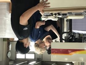 印刷スタッフ。