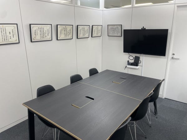 面談室も複数あり、面接等もプライバシーを保って行えます。