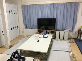 機動班（定期清掃や代務対応を行う清掃チーム）の休憩室です