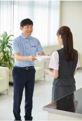 交換終了後、お客様と会話なんかもしたりして。