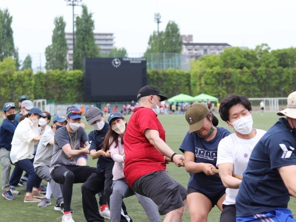 運動会ではスタッフも参加します！