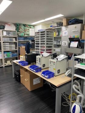 データ消去を行うセキュリティセンターの様子です。※川崎市