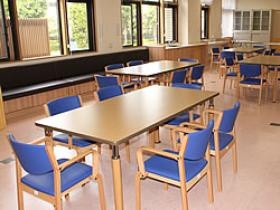 デイサービスのリビングの様子