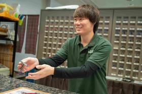 笑顔でお客様をお迎えします。