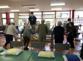 午後から行う集団体操の様子