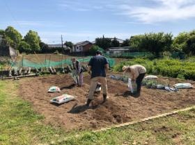 自立支援を目的に行う畑作業